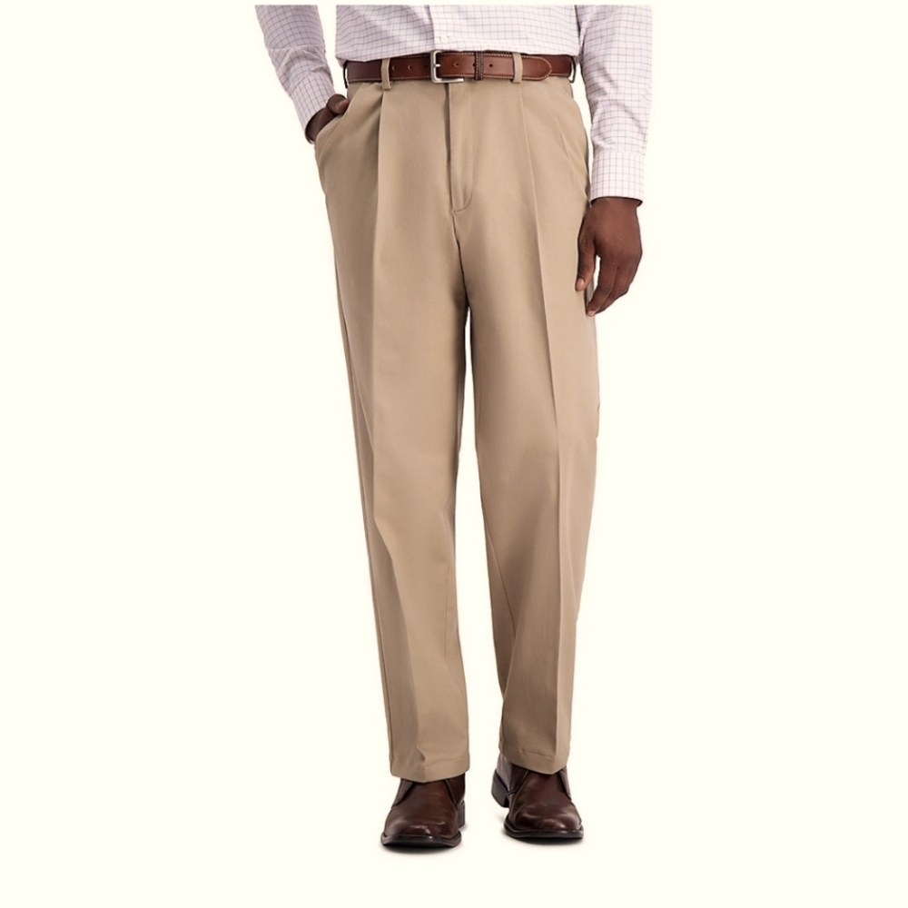 Haggar Work to Weekend Pleated Pants